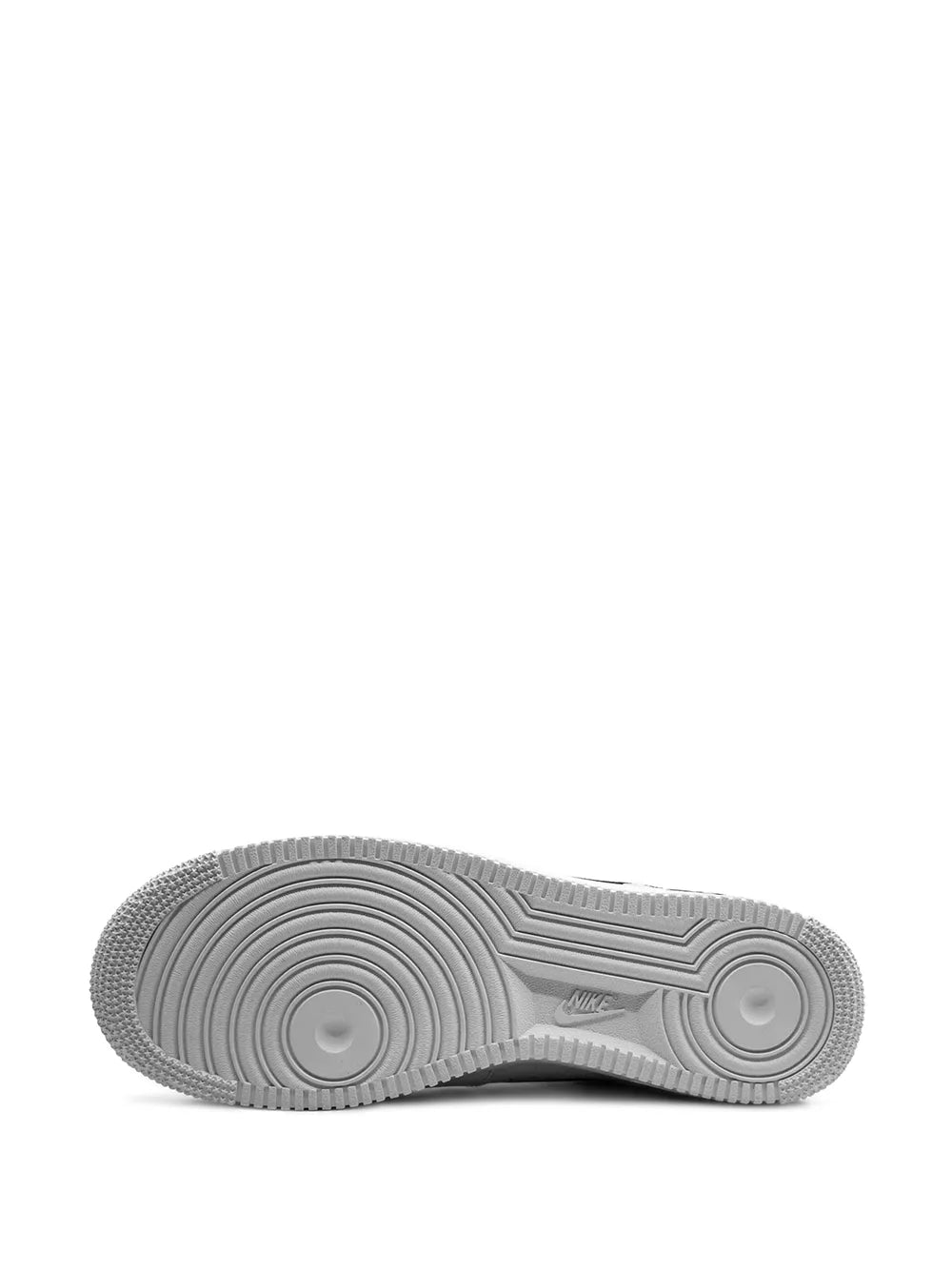 Nike Air Force 1 rubber outsole tread, gray traction pattern