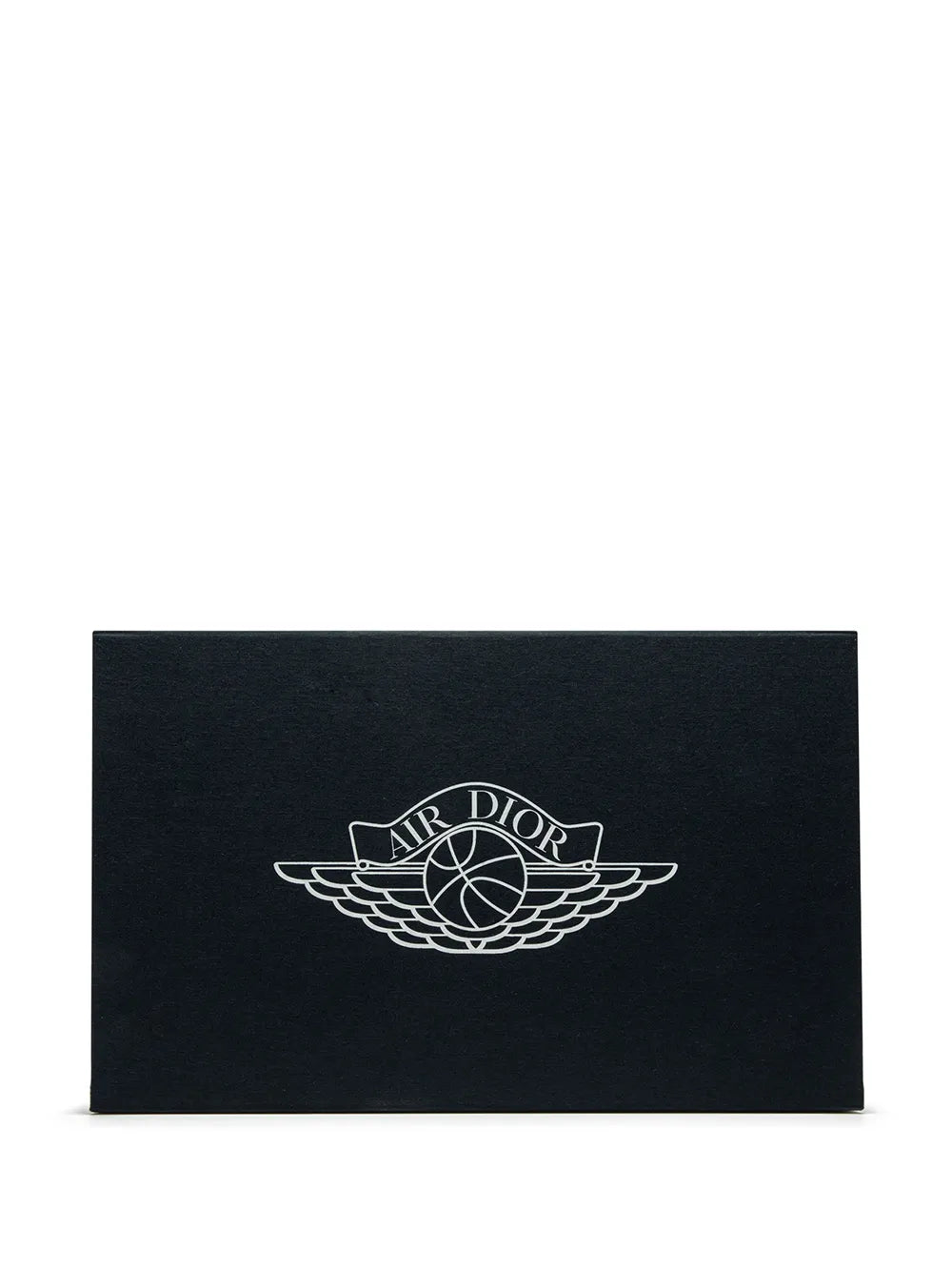 Black shoebox with AIR DIOR winged logo print