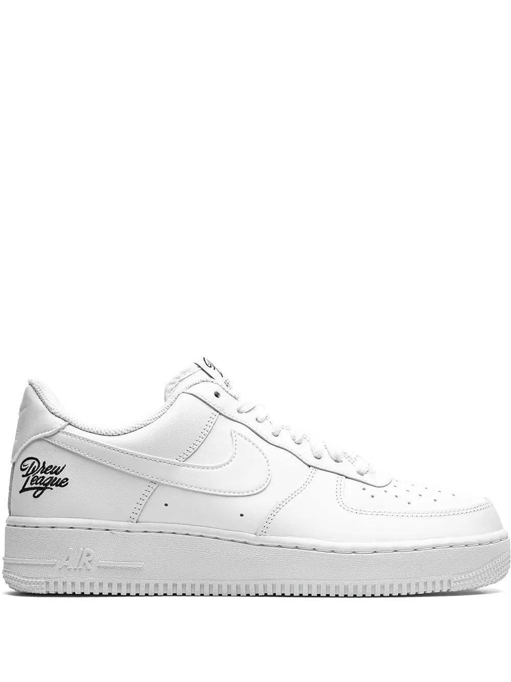 White Nike Air Force 1 Low sneakers with side Swoosh and lace-up design