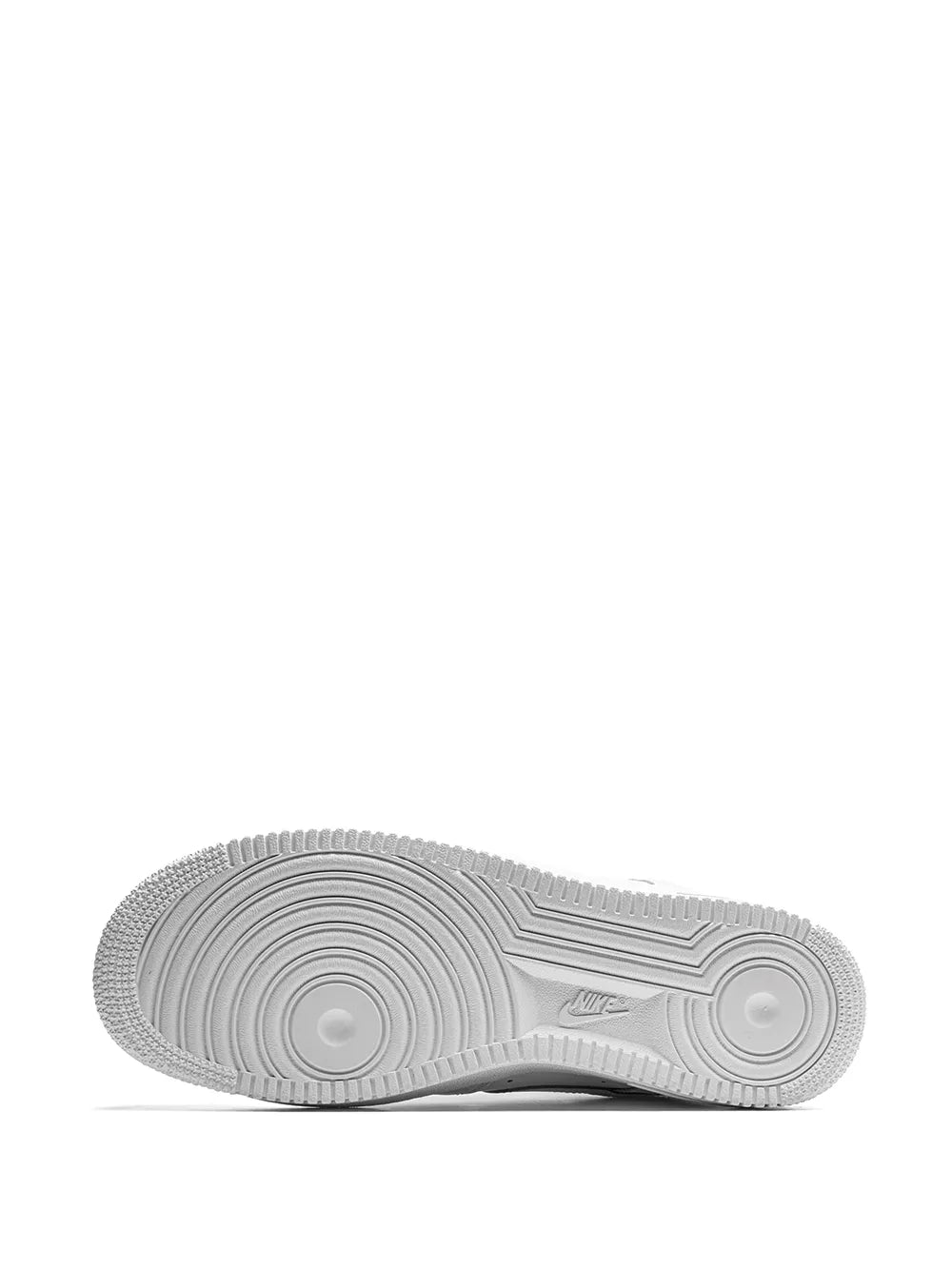 Nike Air Force 1 High triple white outsole tread, bottom view
