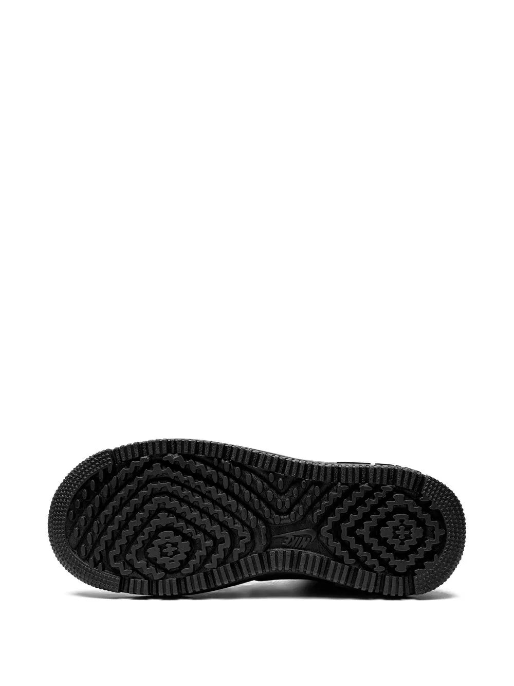 Nike Air Force 1 black rubber outsole with textured traction tread