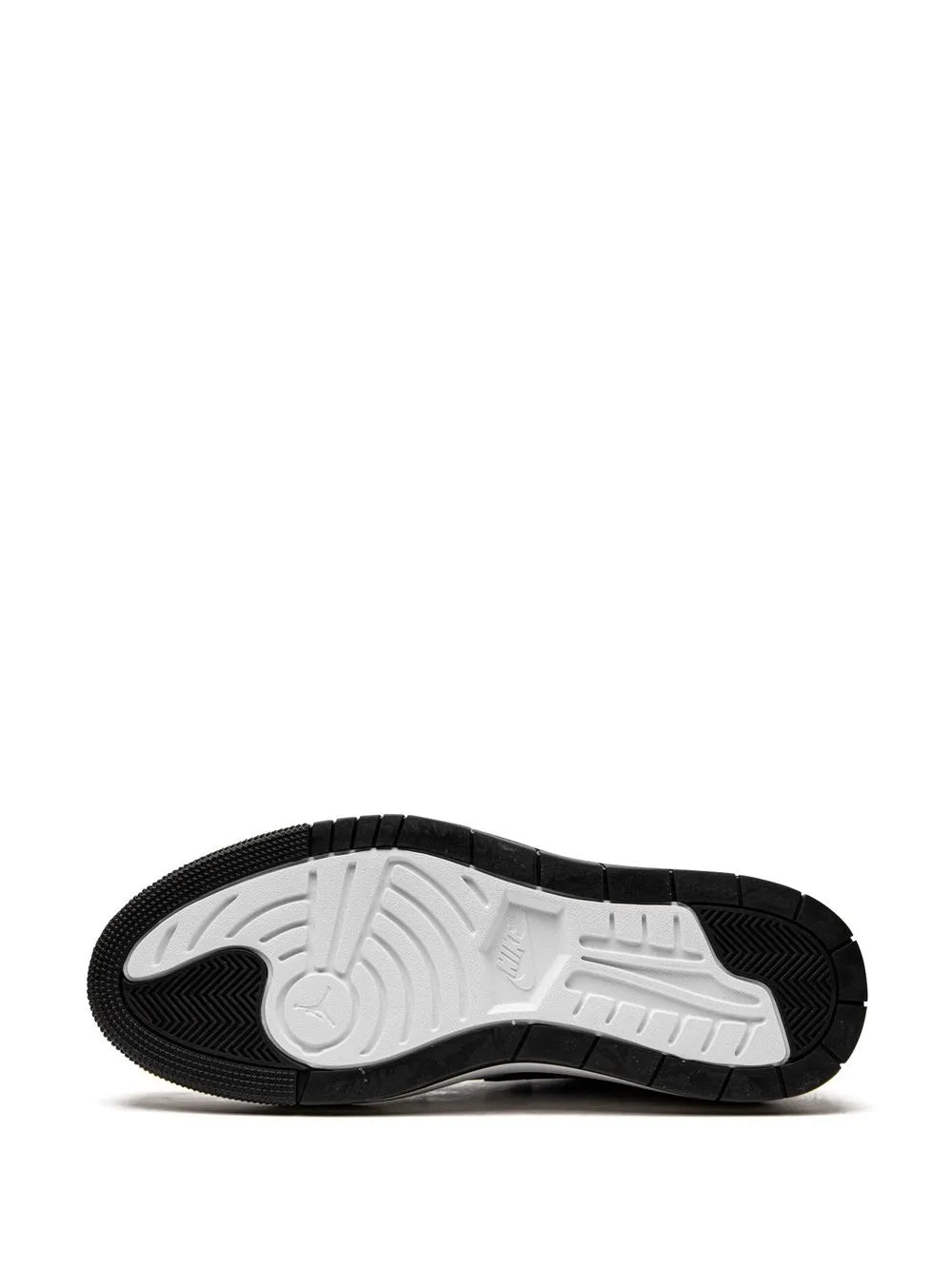 Air Jordan 1 low-top sneaker outsole, black tread with white midsole