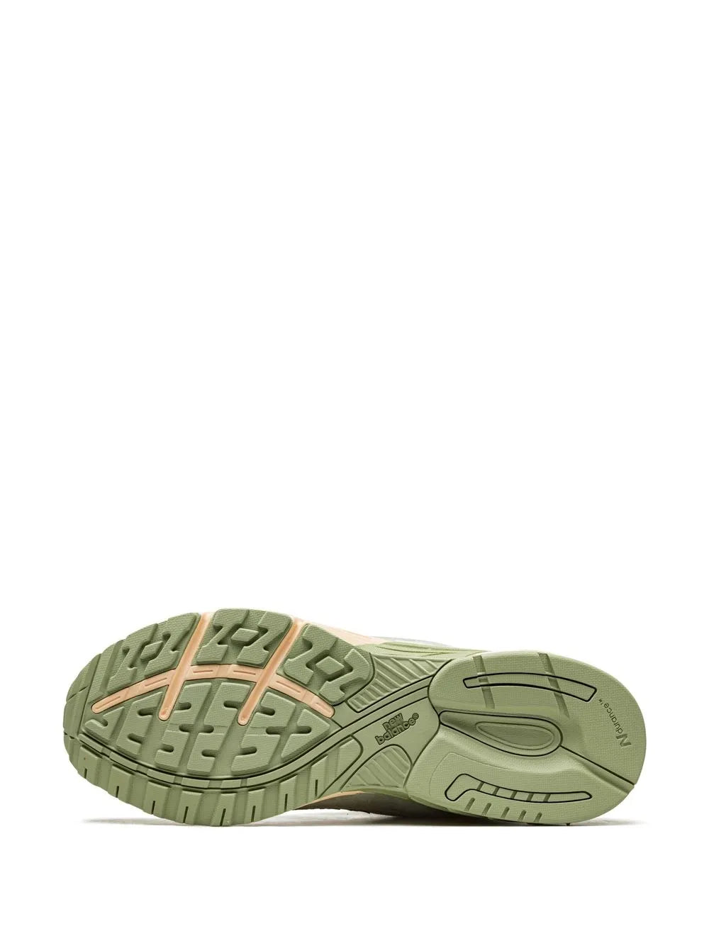 New Balance x Joe Freshgoods 993 sage green rubber outsole with tread pattern