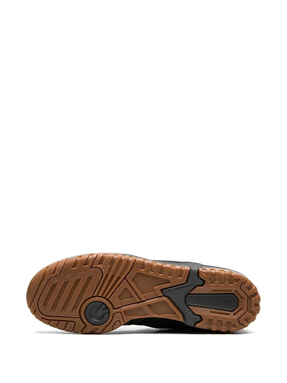 Gum rubber outsole with tread pattern for New Balance 550 sneakers