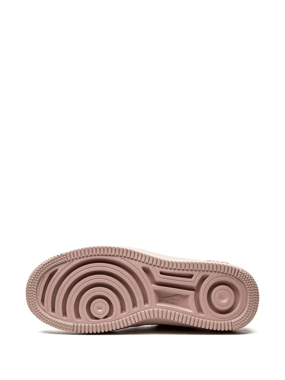 Nike Air Force 1 outsole, light pink rubber tread with circular traction pods