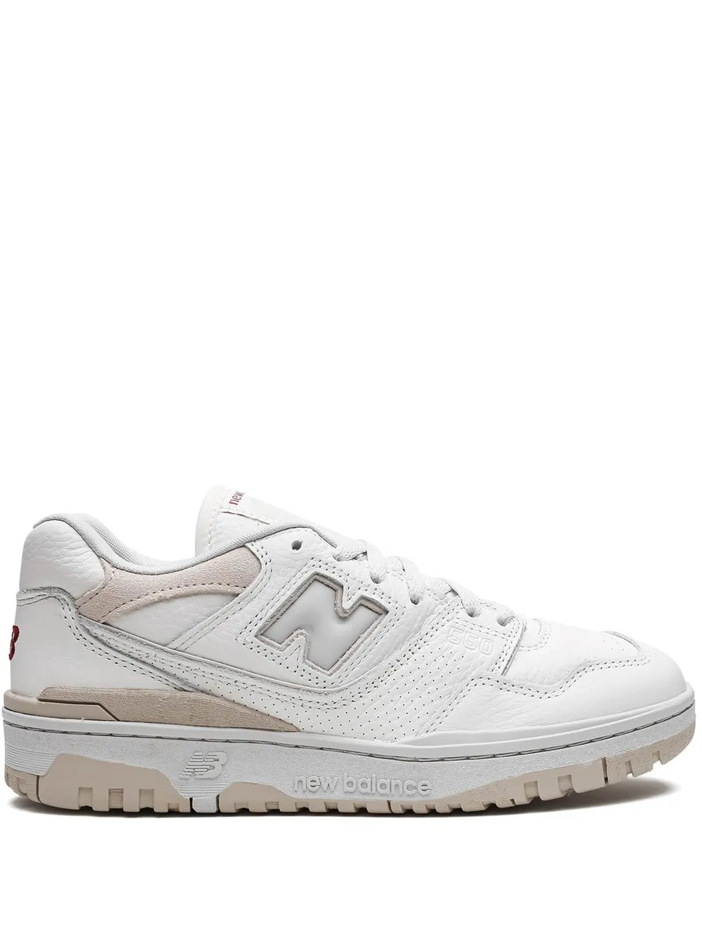 New Balance 550 Lunar New Year sneakers, white with beige accents, lace-up, rubber sole