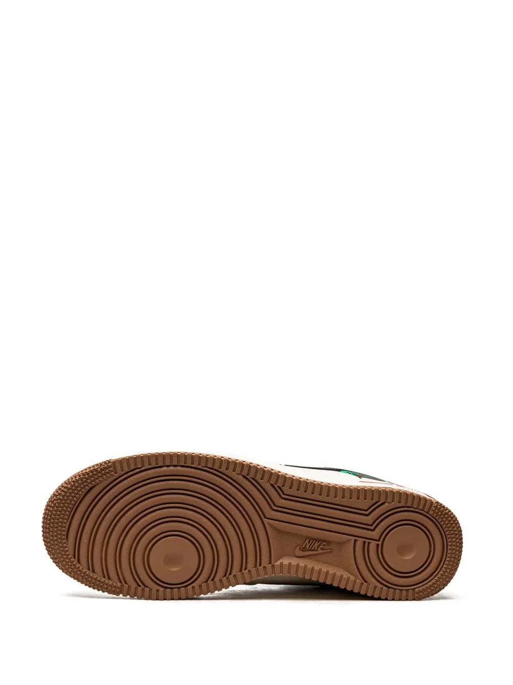Nike Air Force 1 Low gum rubber outsole with circular tread pattern