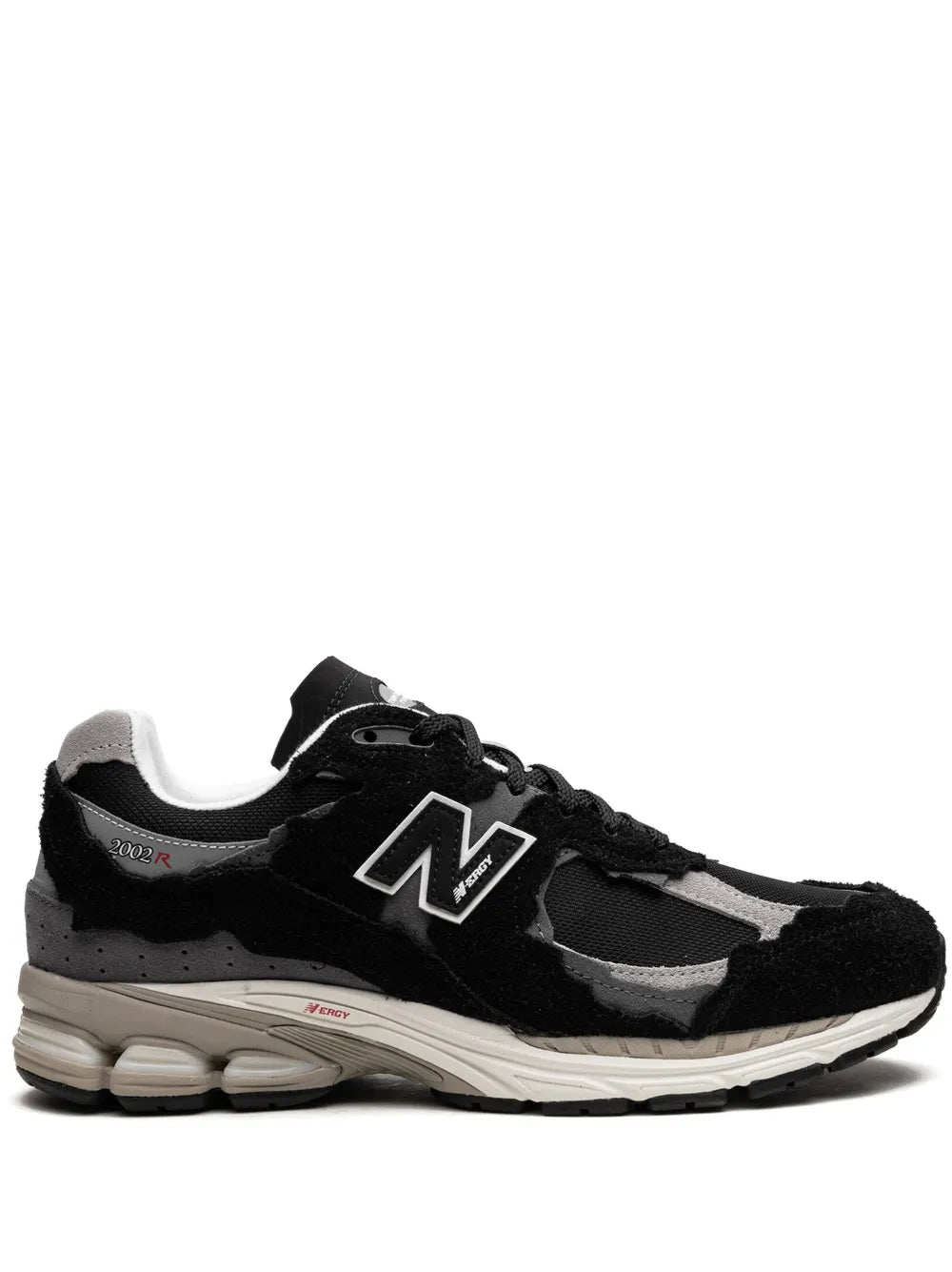 New Balance 2002R Protection Pack sneakers in black with grey overlays and N logo
