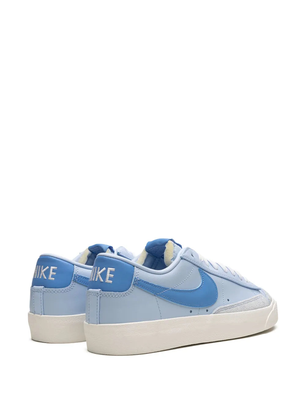 Nike Blazer Low '77 vintage sneakers, light blue heel and tongue with blue branding