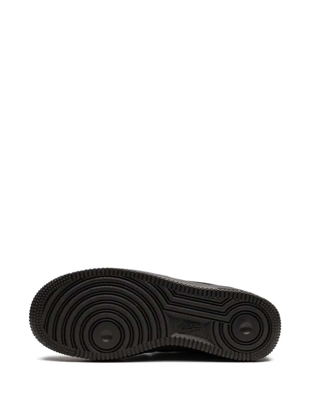 Nike Air Force 1 Low PRM dark brown rubber outsole tread, sneaker bottom view