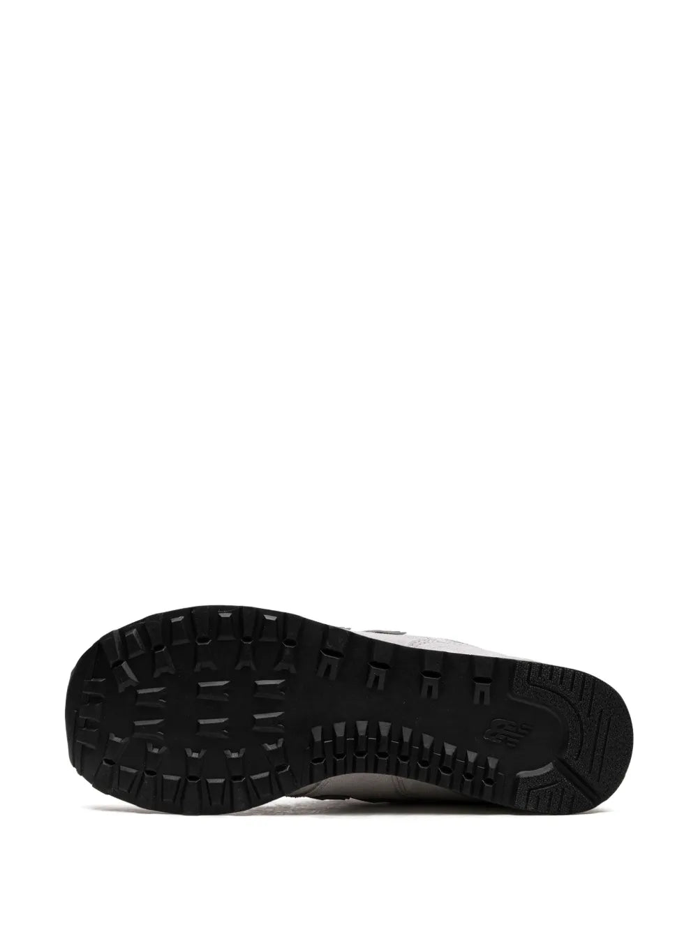 Black rubber outsole with textured tread, for New Balance 574 sneakers