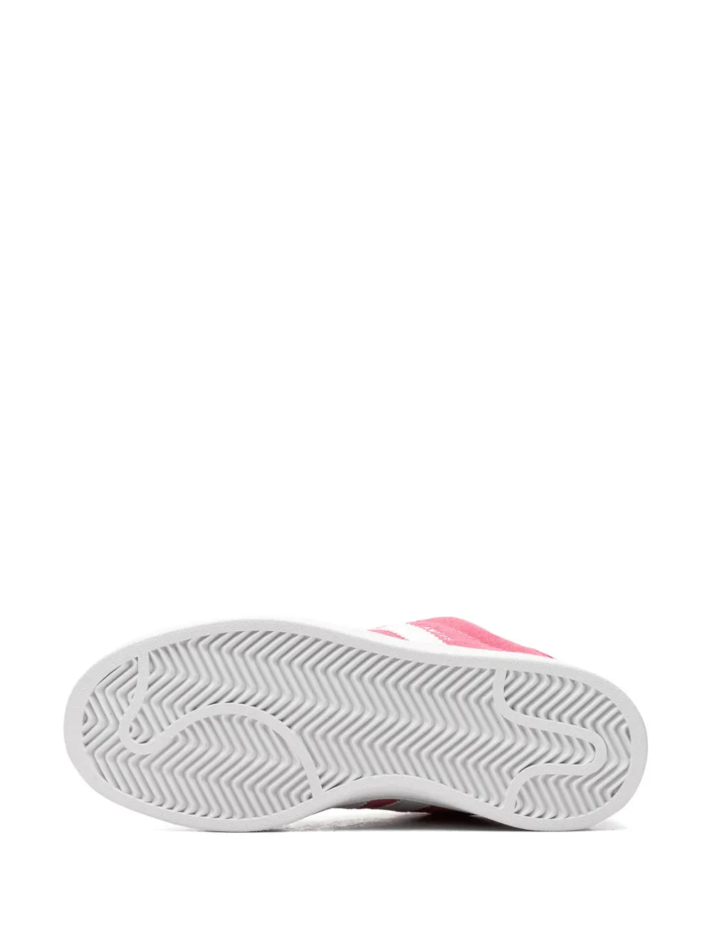 Pink sneaker outsole with white rubber tread pattern