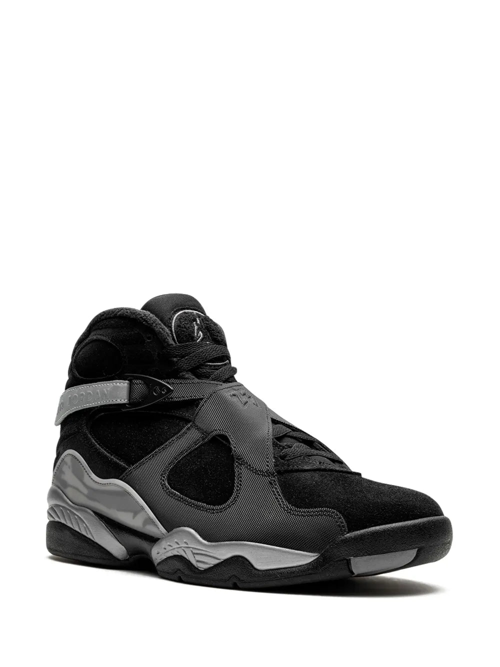 Air Jordan 8 Winterized high-top sneakers, side view, black and grey