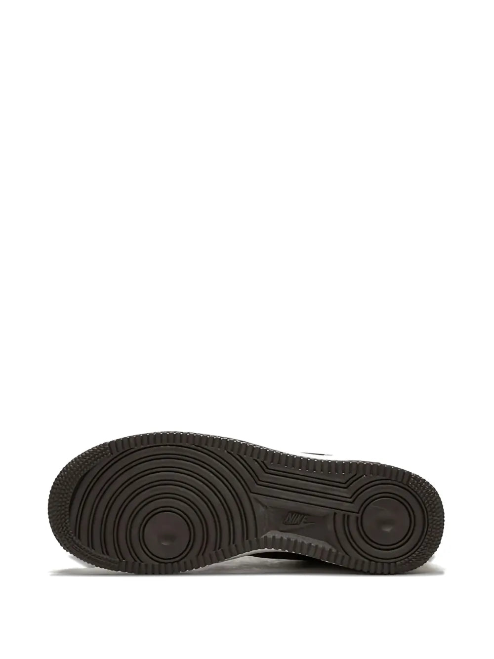Nike Air Force 1 rubber outsole with textured circular tread pattern