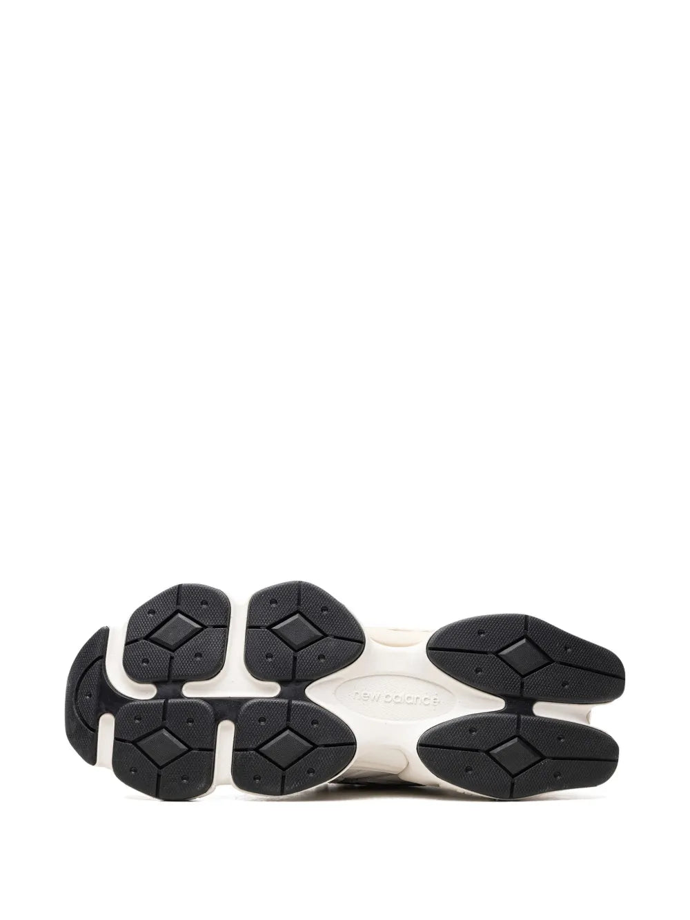 New Balance 9060 outsole with black traction pods and white edges