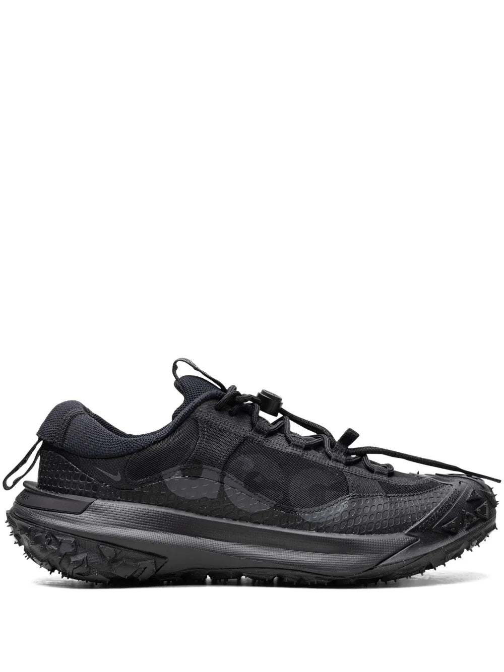 Nike ACG Mountain Fly 2 Low black sneakers with lace-up closure and camo-style uppers