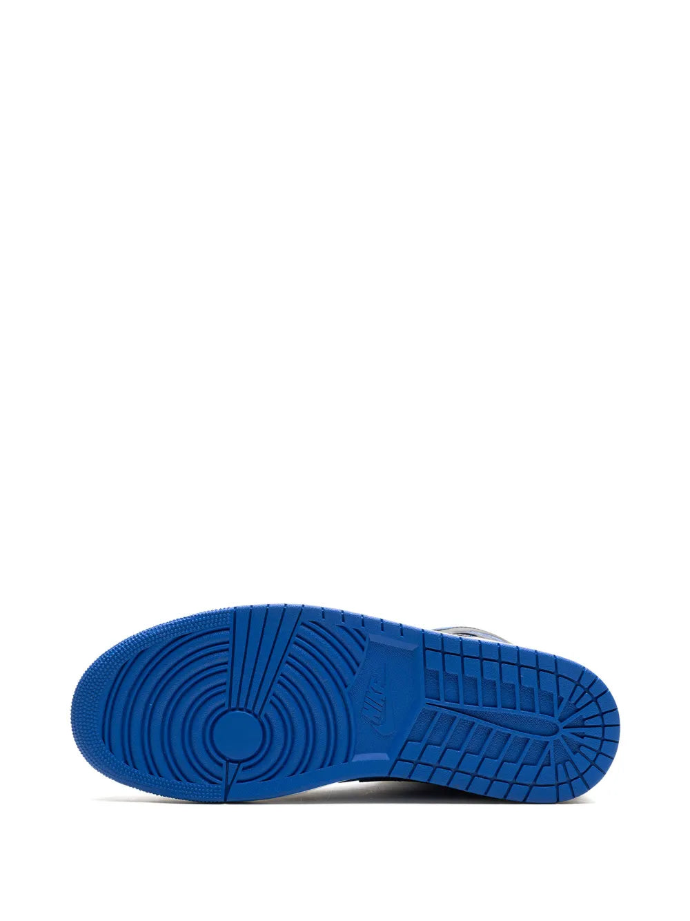Blue rubber outsole tread for mid-top sneakers