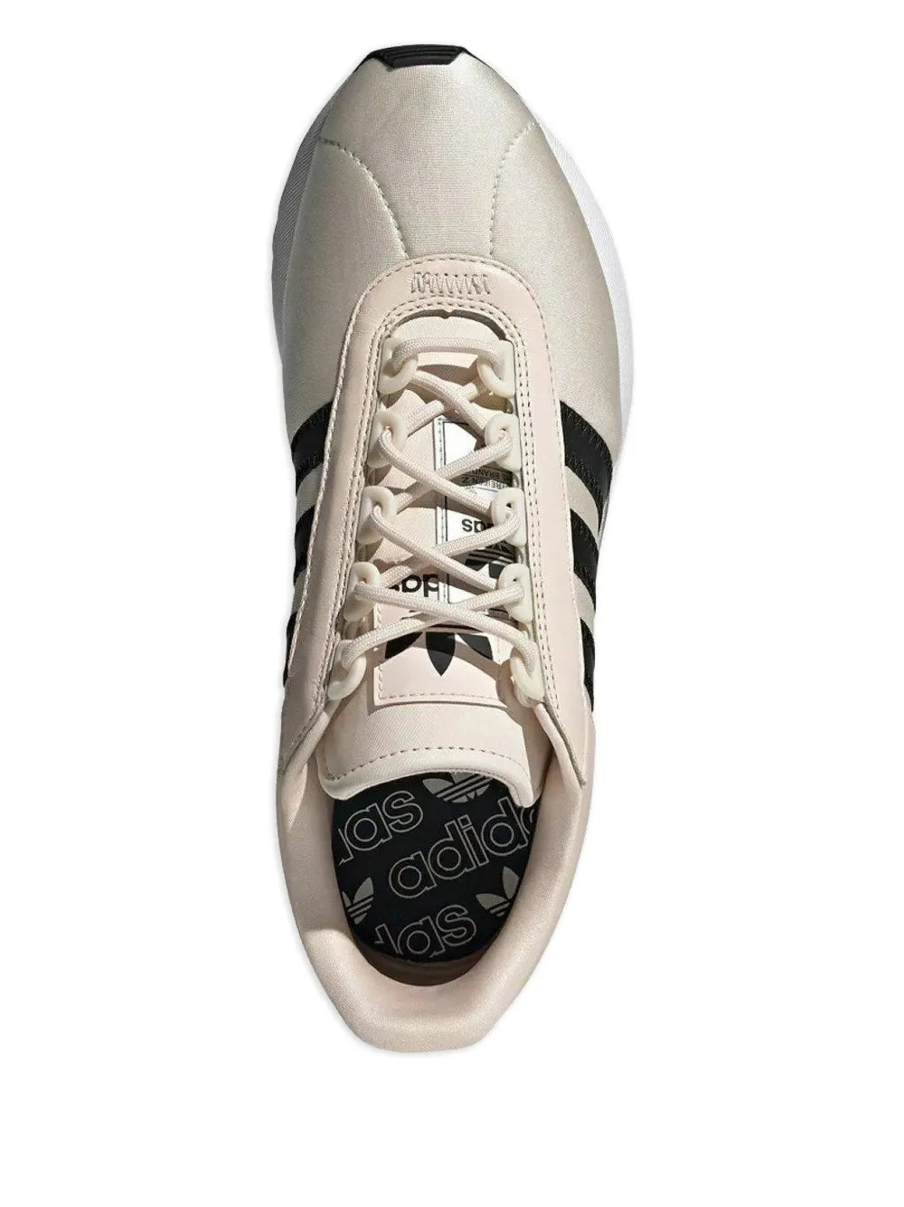 Light beige adidas SL Andridge lace-up sneaker with padded collar and inner branding.