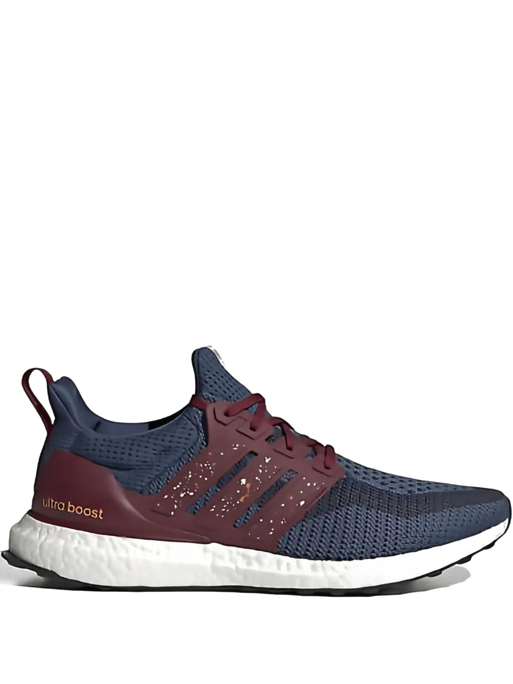adidas Ultraboost DNA Cty running shoe, burgundy and navy knit upper, white sole