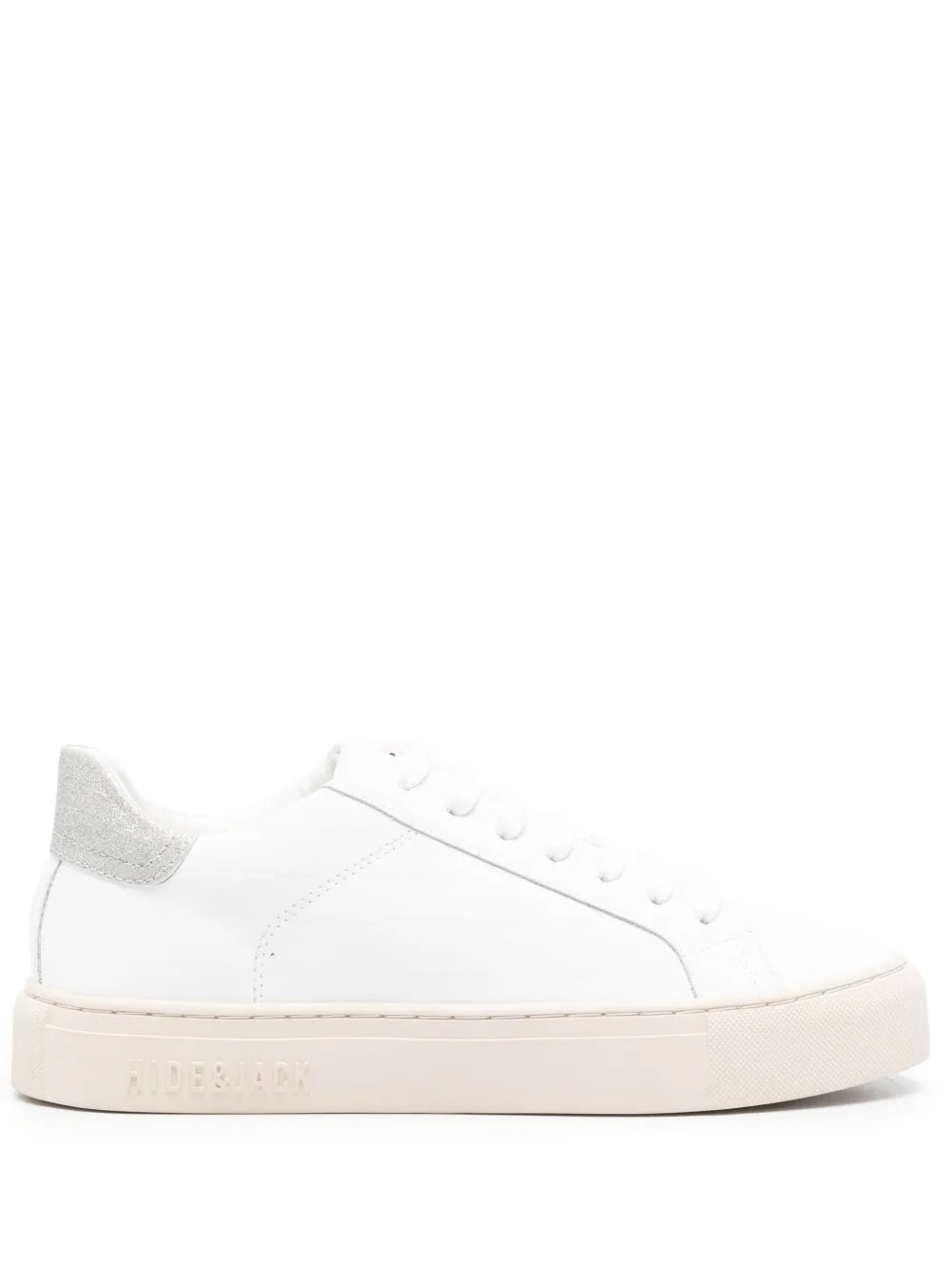 Hide&Jack Essence Cloud sneakers in optical white, lace-up with padded collar