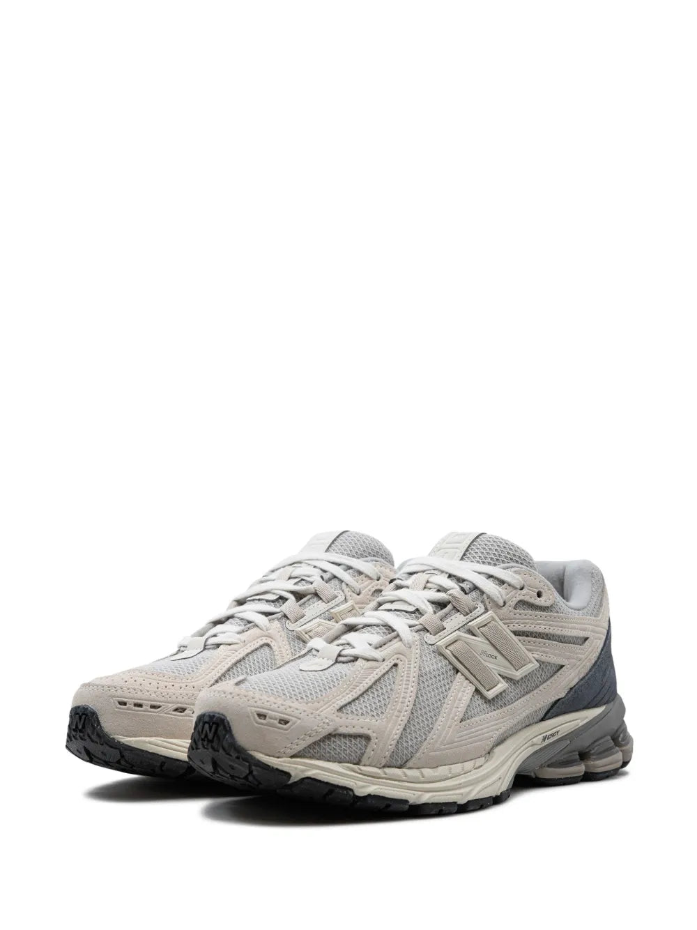 New Balance 1906F light grey linen sneakers, two shoes with cushioned midsole