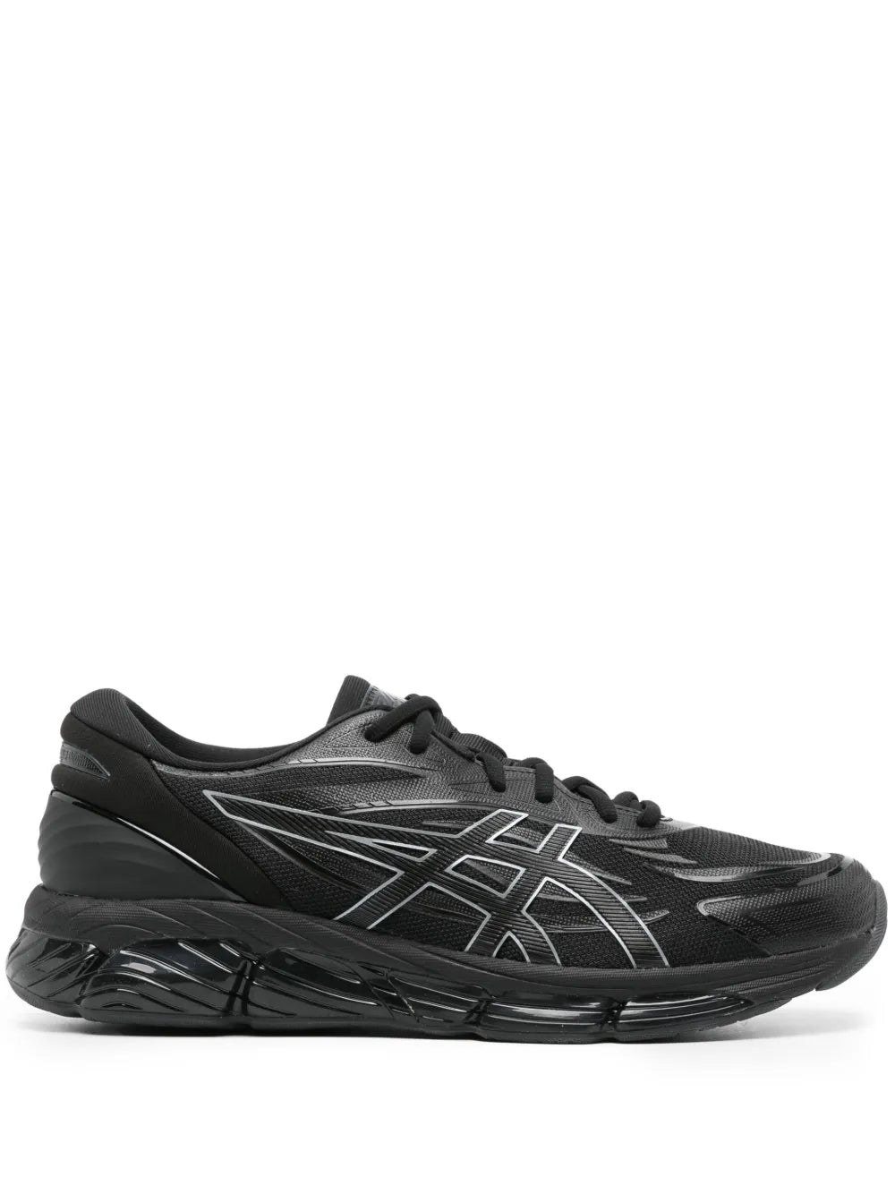 Black Asics Gel-Quantum 360 Viii running sneaker with lace-up mesh upper