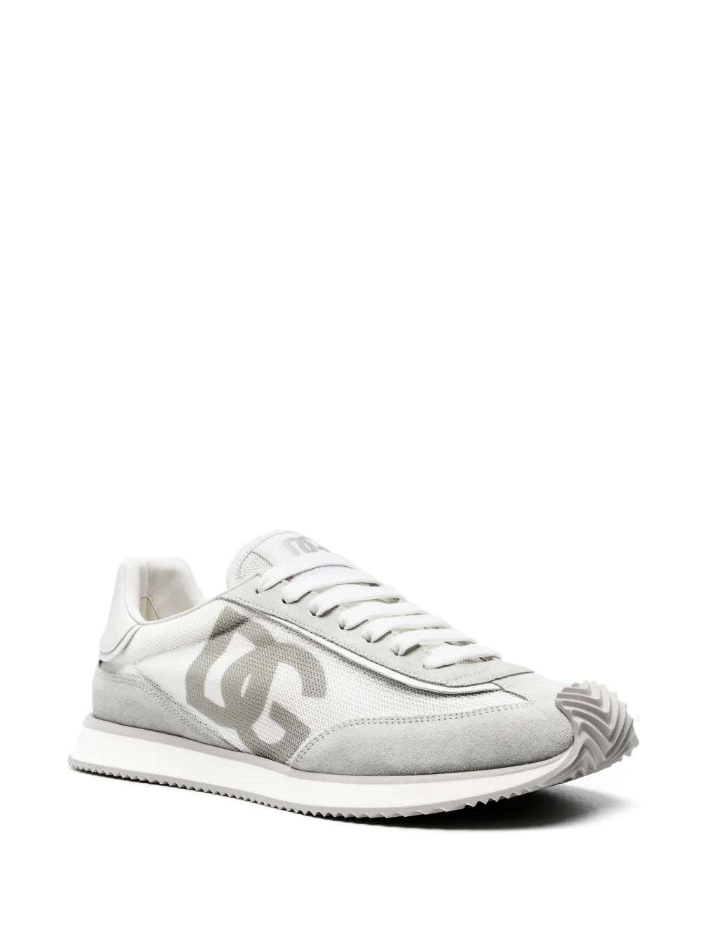 Dolce & Gabbana cushion sneakers, white canvas with DG logo on side