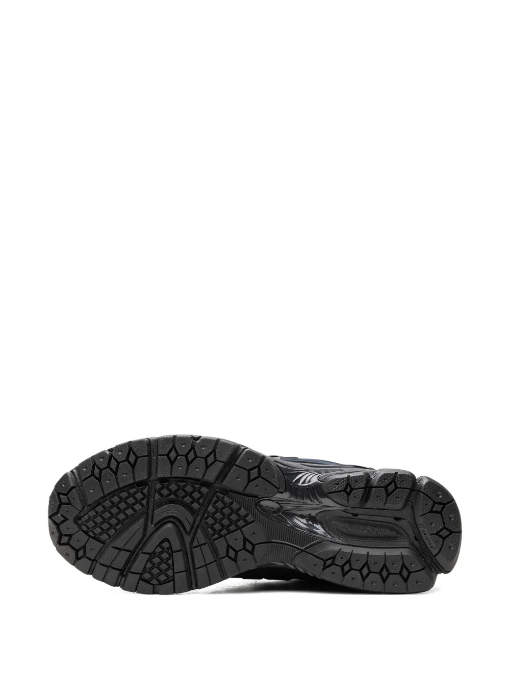 New Balance 1906R outsole view, black tread with geometric traction pattern