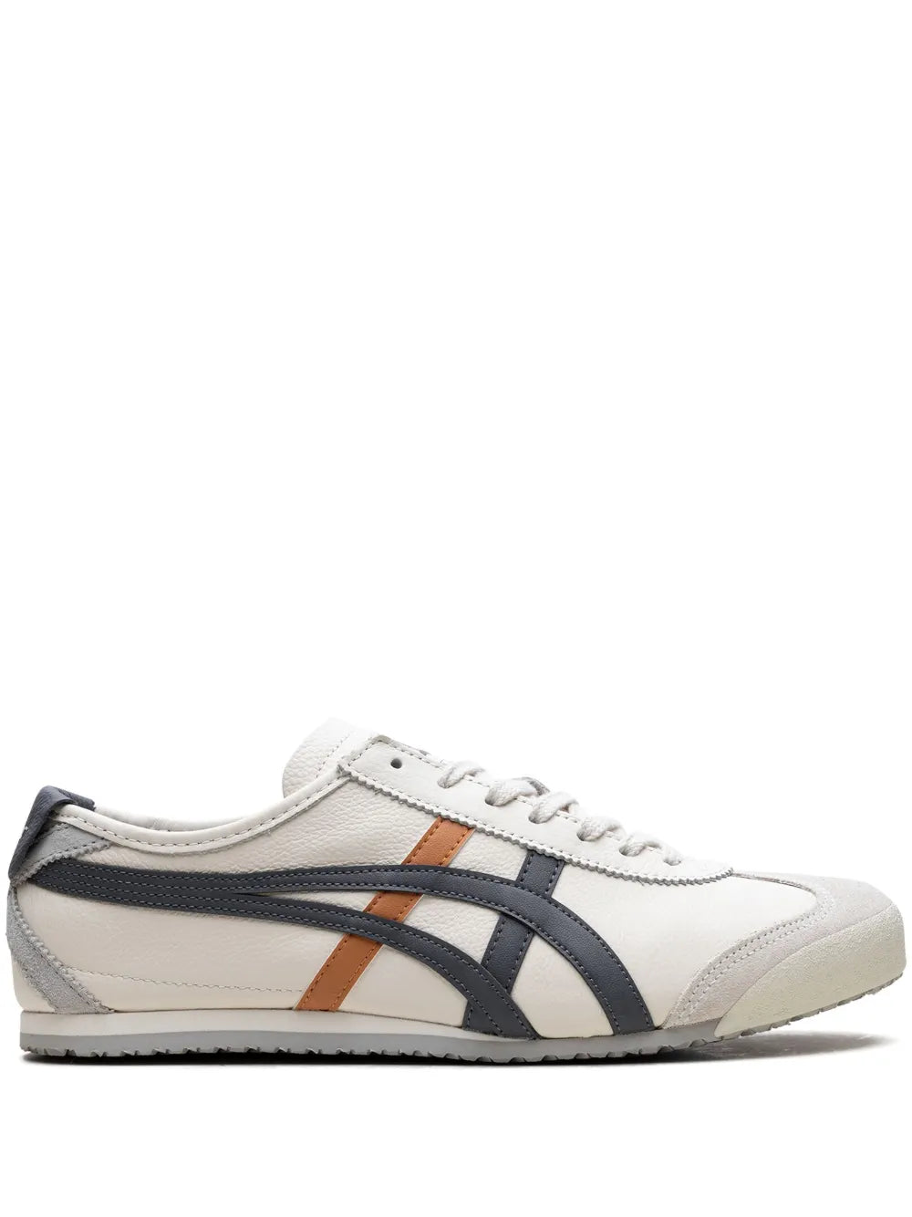 Onitsuka Tiger Mexico 66 sneakers in white with black stripes and orange accents