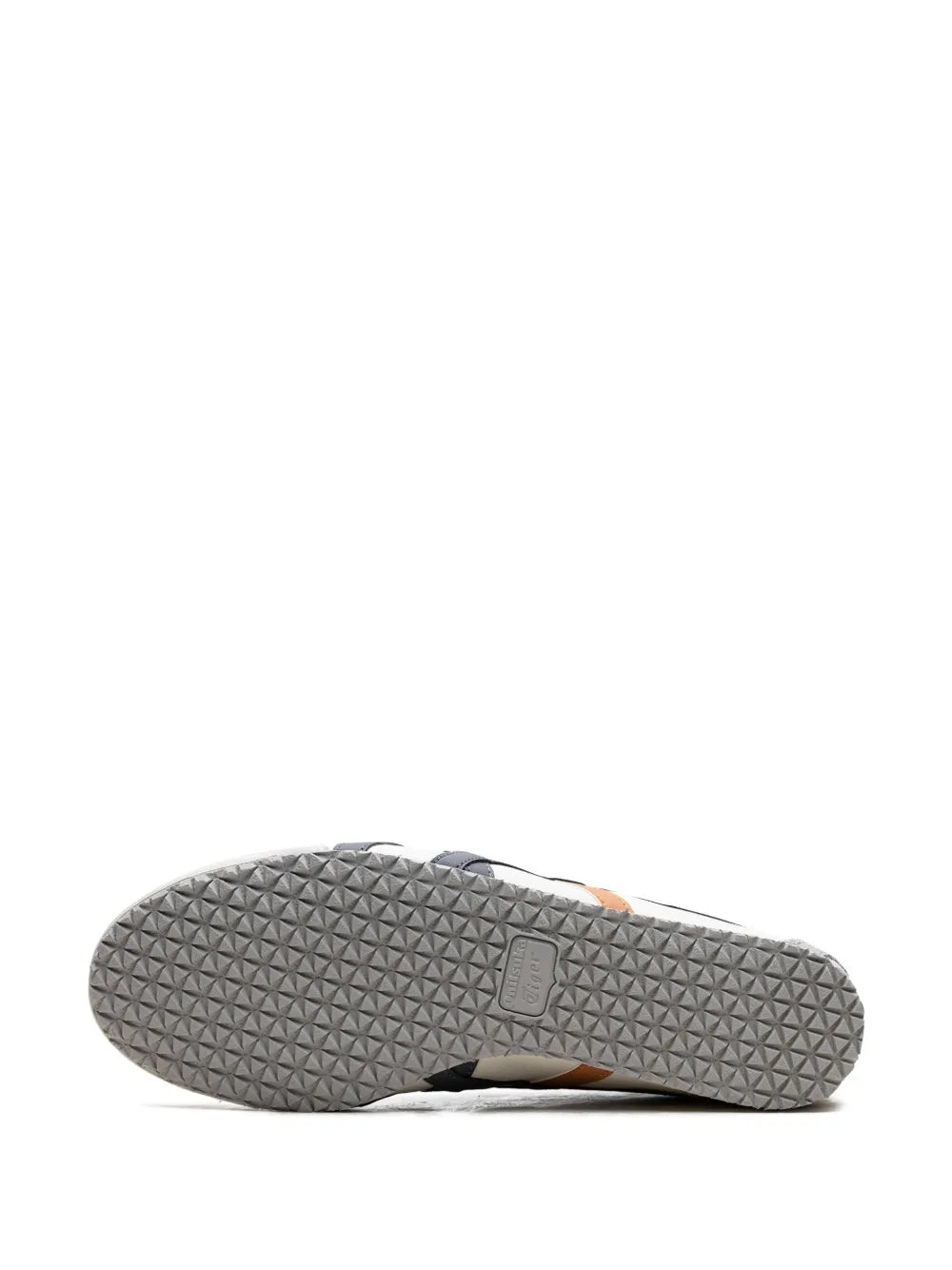 Mexico 66 sneaker outsole with textured gray tread and small orange side mark