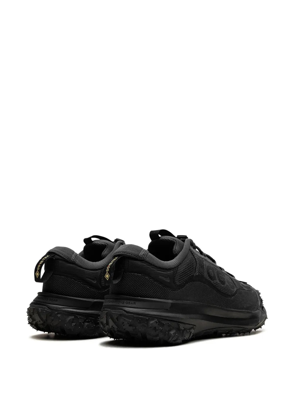 Nike ACG Mountain Fly 2 black sneakers heel and side panel with lace-up closure