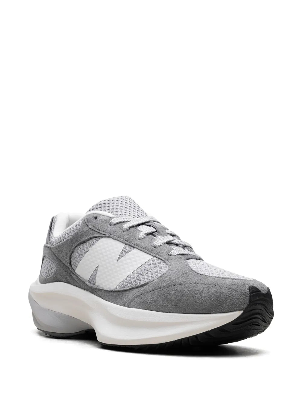 New Balance WRPd Runner grey sneakers, lace-up mesh upper with white midsole