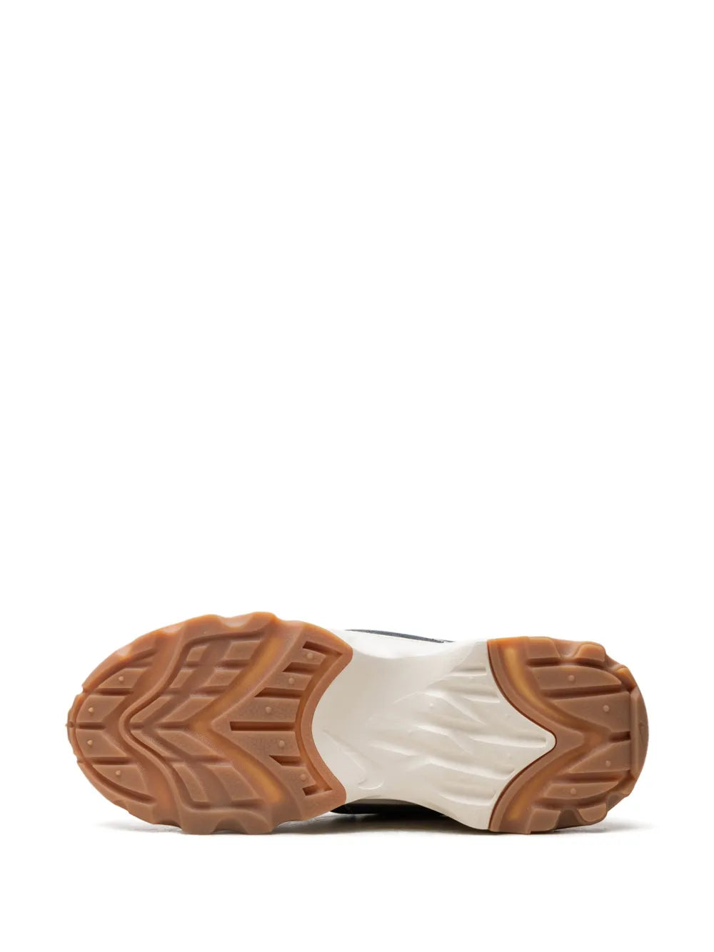Nike TC 7900 outsole view with brown traction tread on white midsole