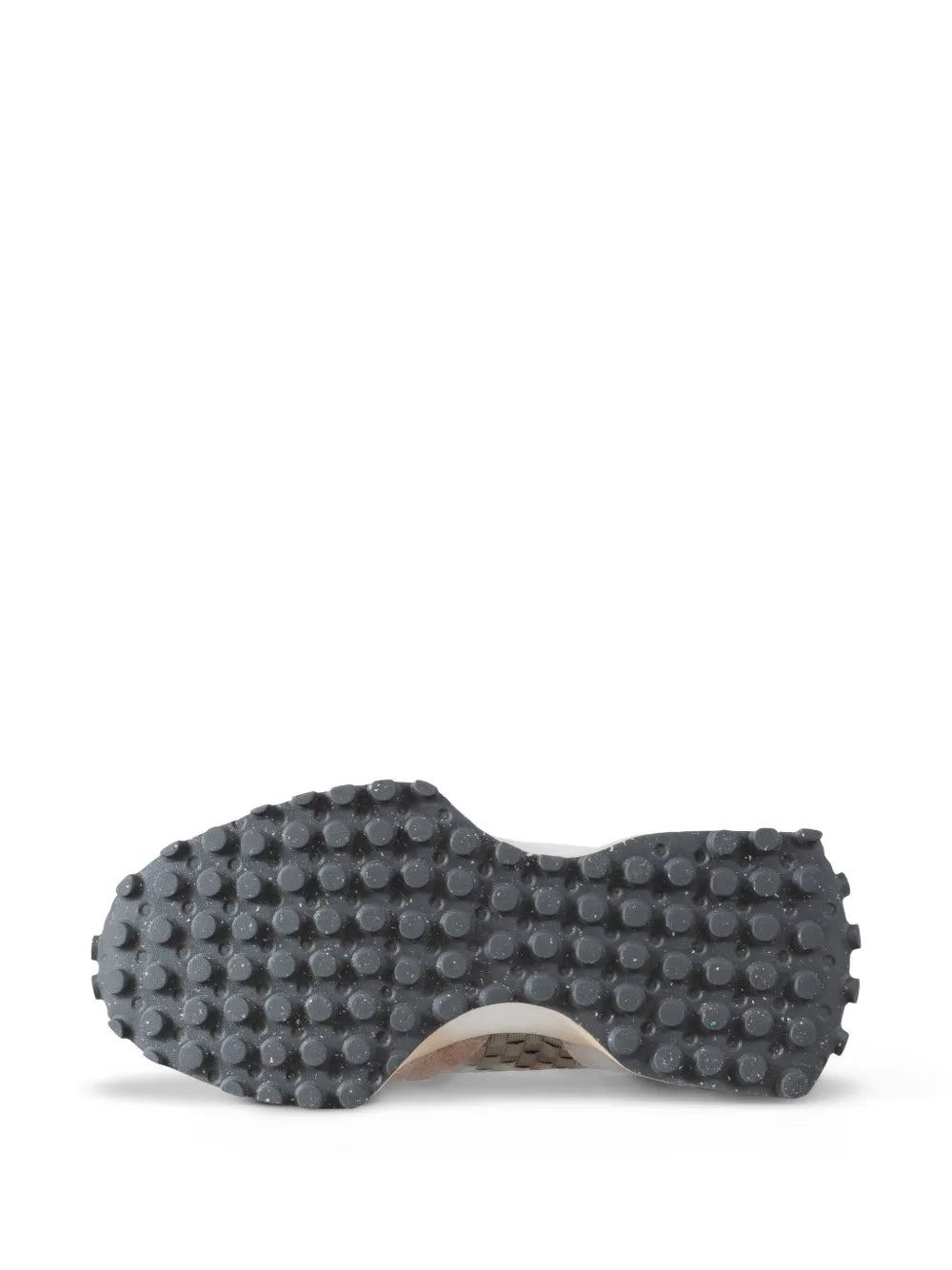 New Balance 327 sneakers outsole, dark rubber with round traction nubs