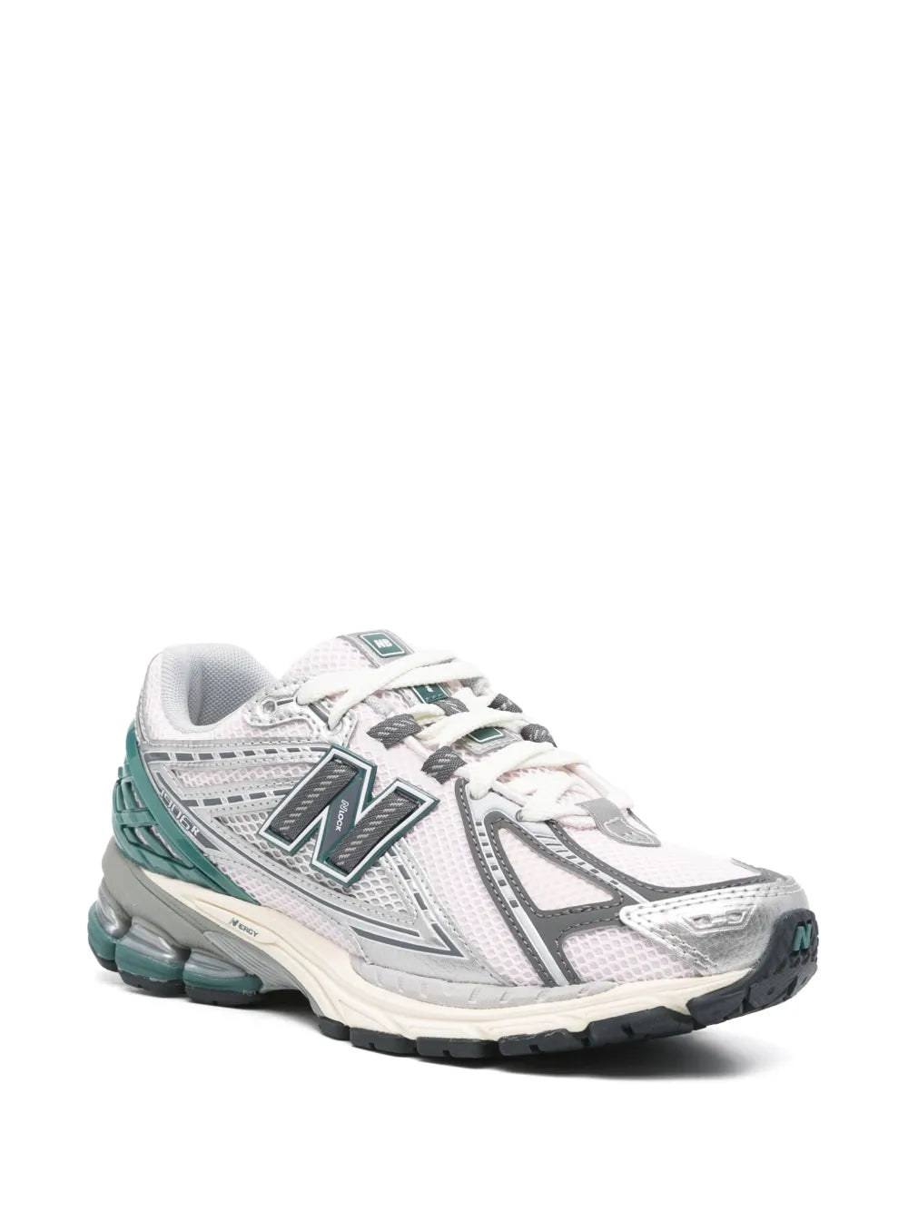 New Balance 1906R sneakers, white with teal detailing and grey N logo on side