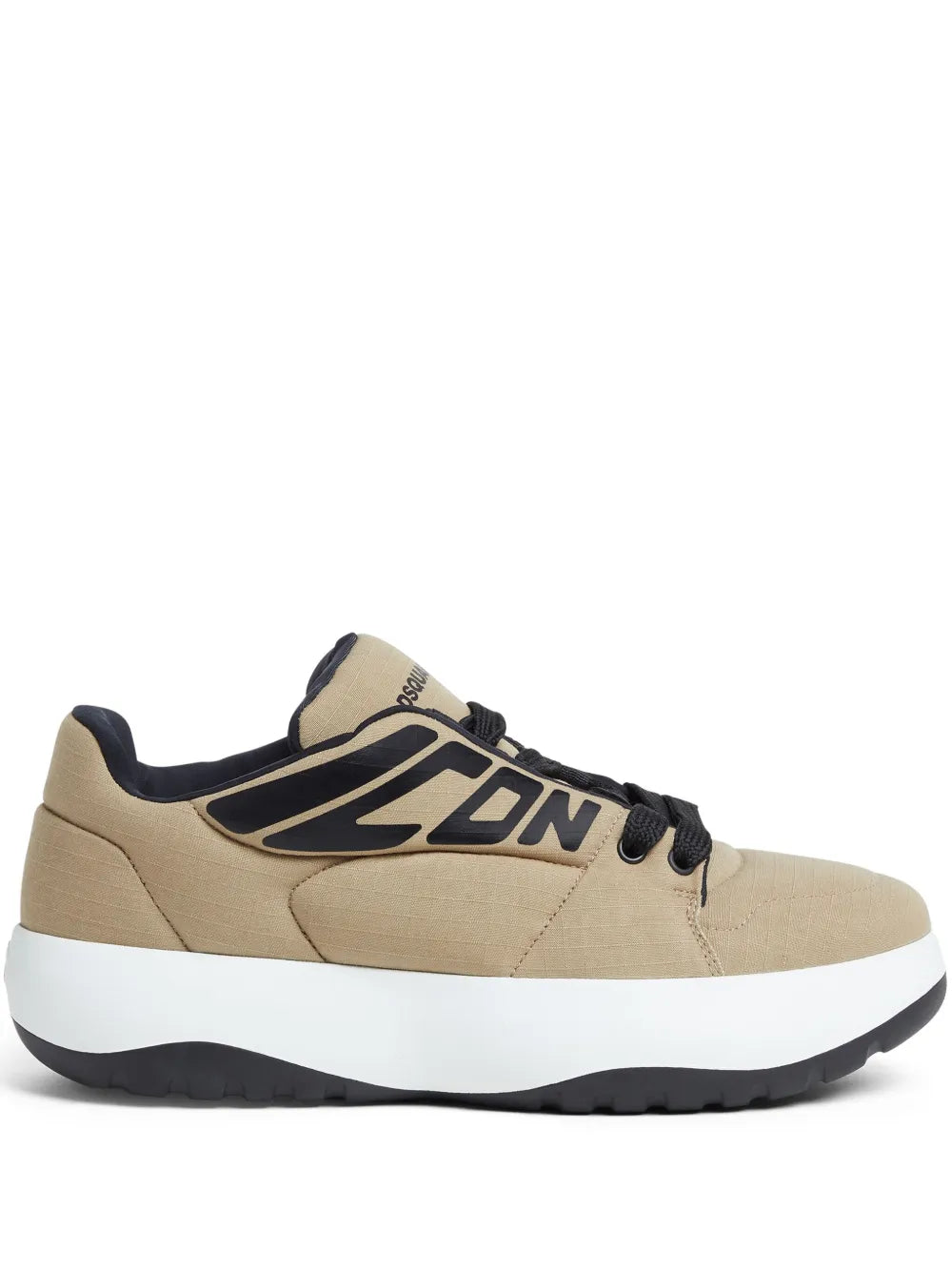Dsquared2 Icon New Generation sneakers, taupe canvas, black laces, white sole
