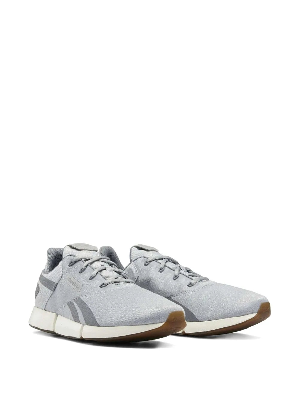 Reebok Dailyfit Dmx grey lace-up sneakers, swoosh-style side graphic