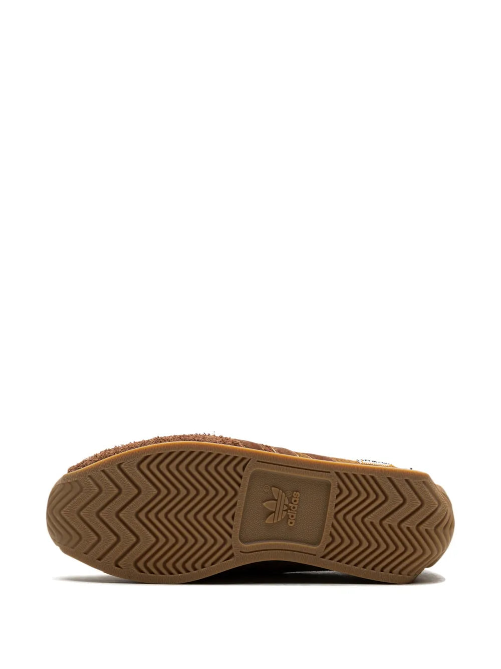 Brown adidas Country OG rubber outsole with zigzag tread and adidas logo