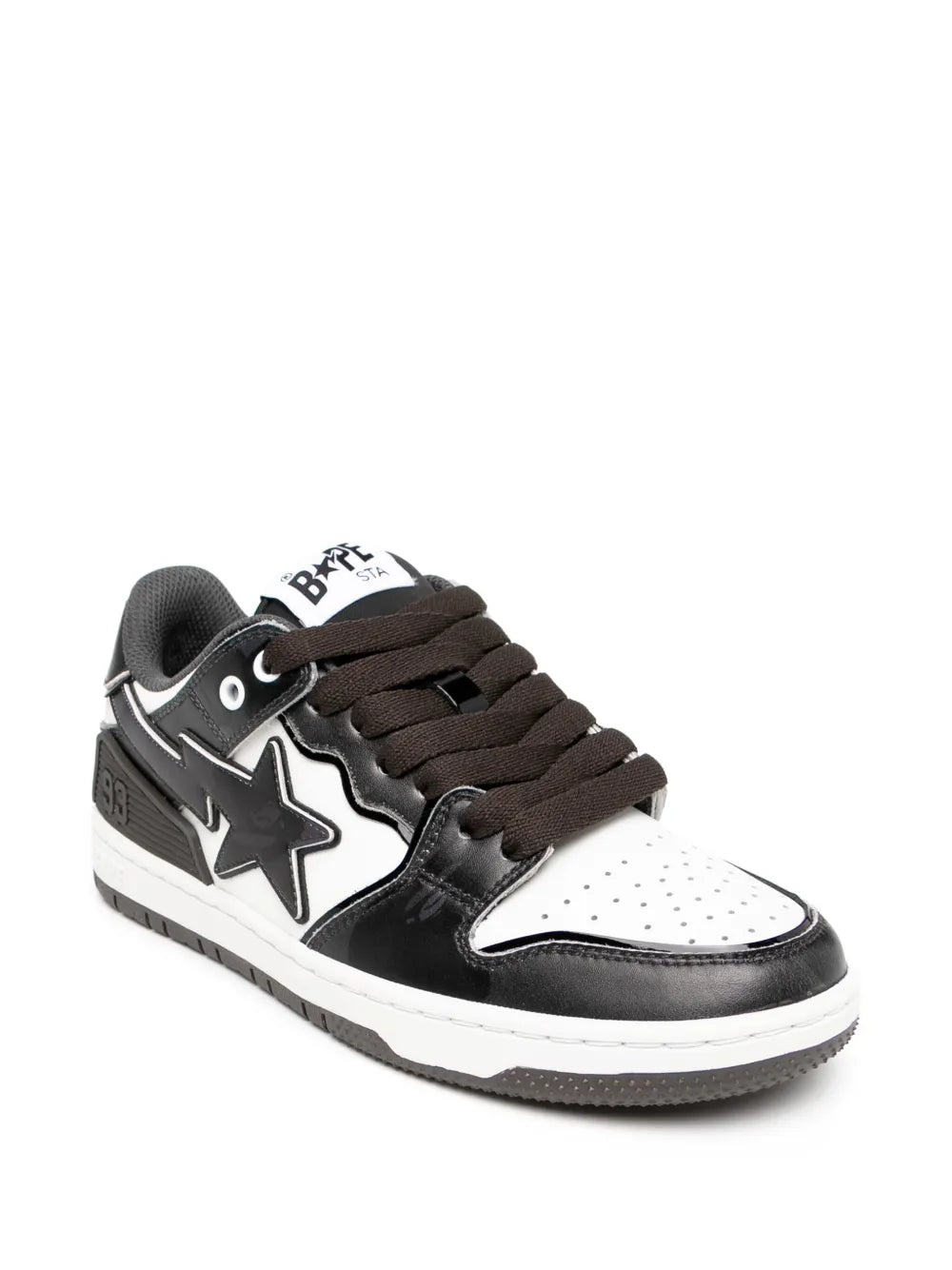 A BATHING APE Sk8 Sta #1 M2 black low-top sneaker with star logo