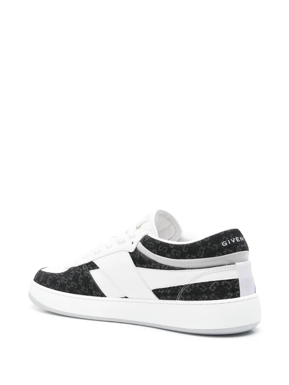 Givenchy G Move sneakers, white heel tab with black textured quarter and white sole