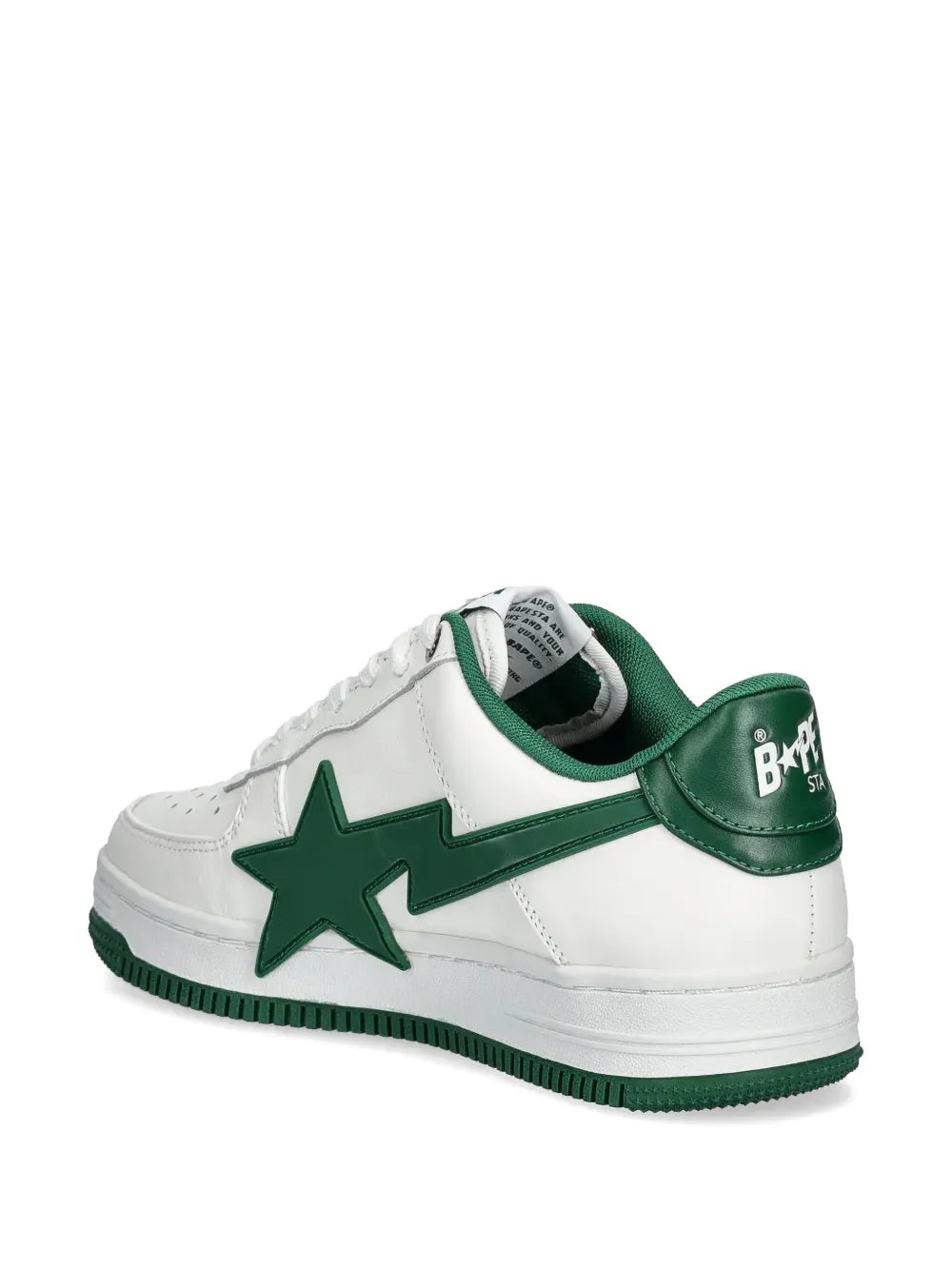 A BATHING APE? Bape Sta sneakers with green heel panel and star detail