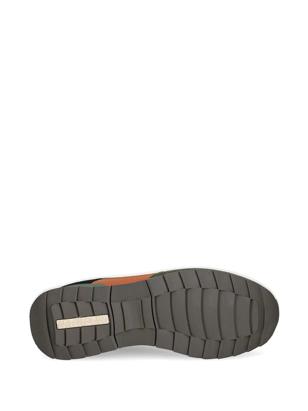Napapijri sneaker outsole tread, dark gray rubber sole with block pattern
