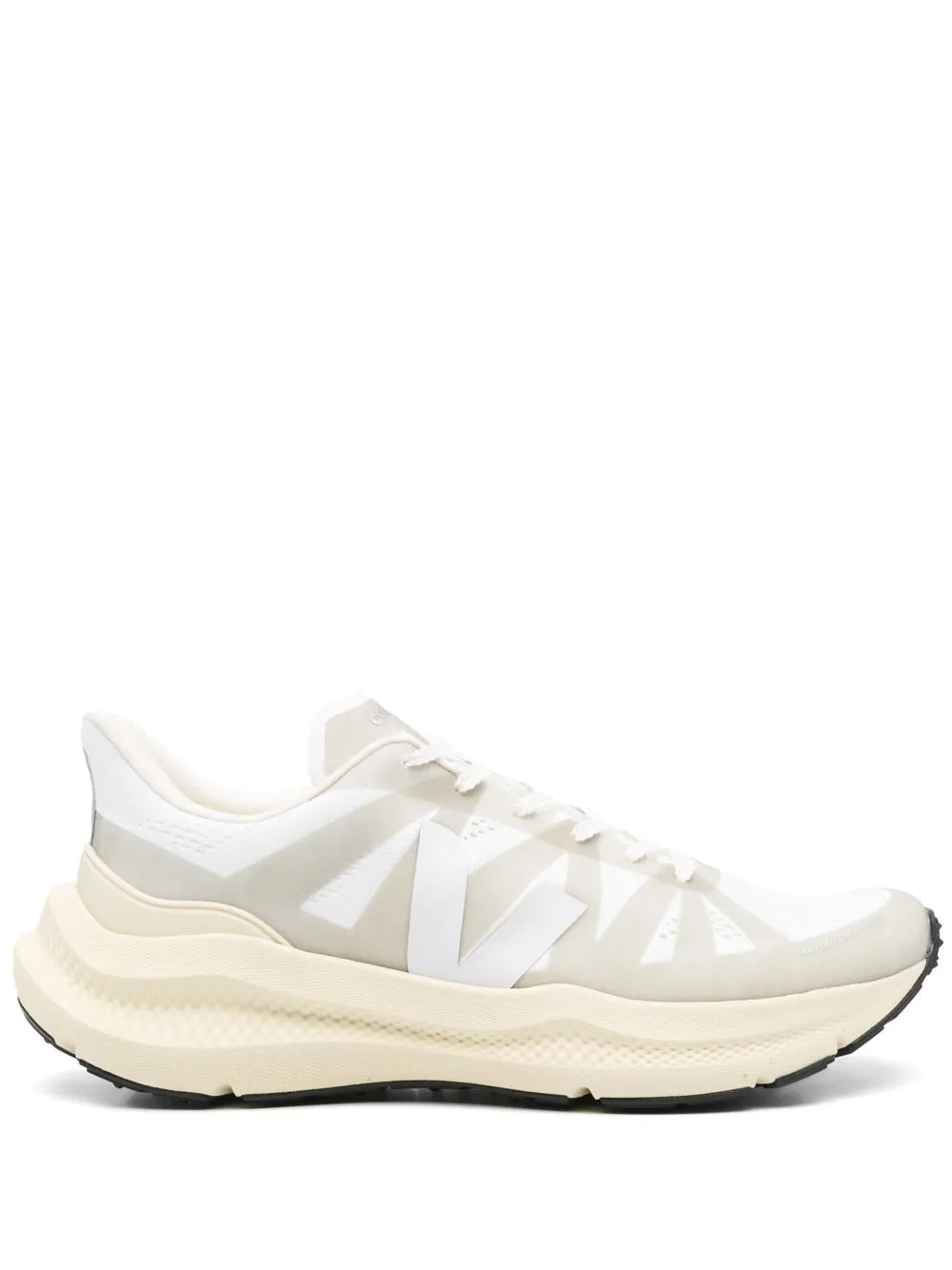VEJA Condor 3 white lace-up running sneaker with chunky cream midsole