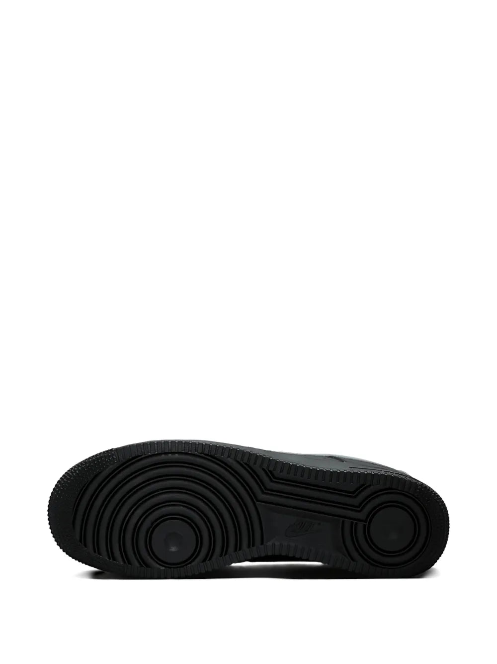 Nike Air Force 1 Low sneaker outsole, black rubber tread pattern