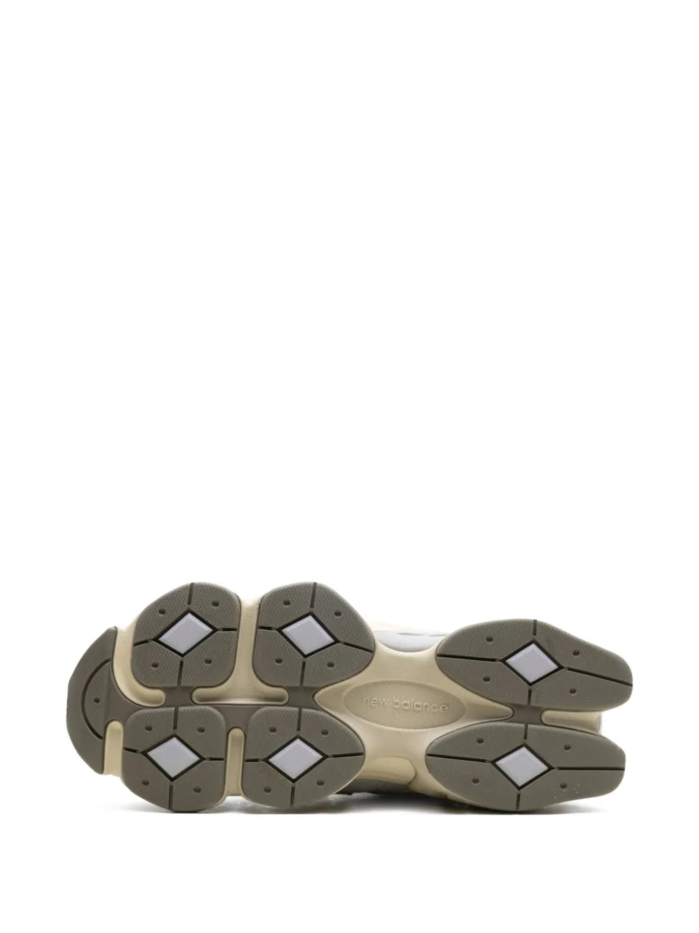 New Balance 9060 sneaker outsole with hex-pattern rubber tread
