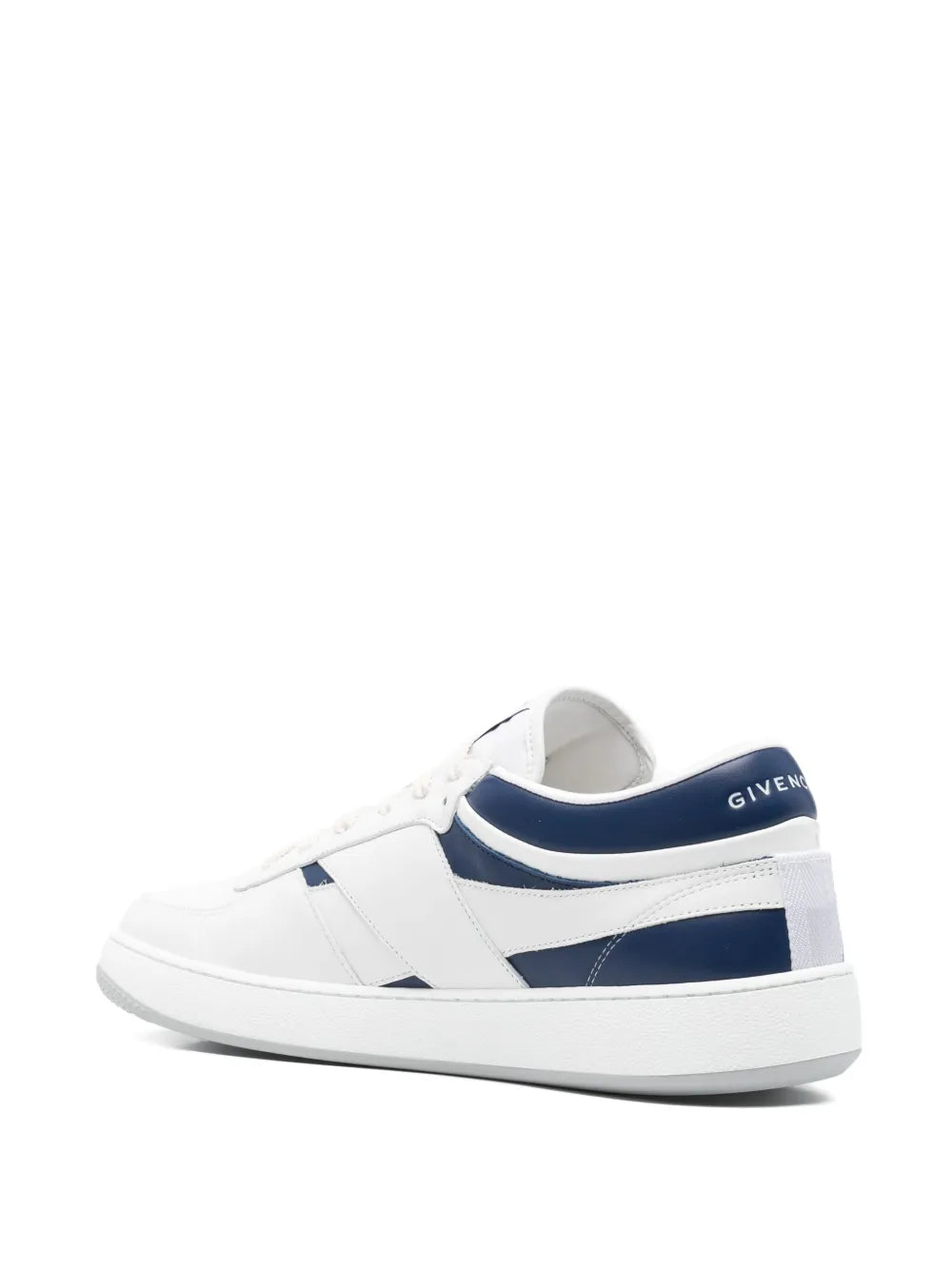 Givenchy G Move sneakers with white upper and navy heel panel, lace-up