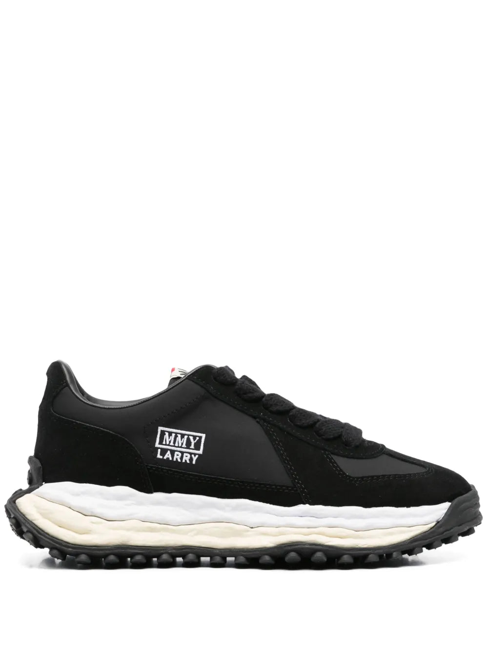 Maison MIHARA YASUHIRO Larry black lace-up sneakers, chunky white sole