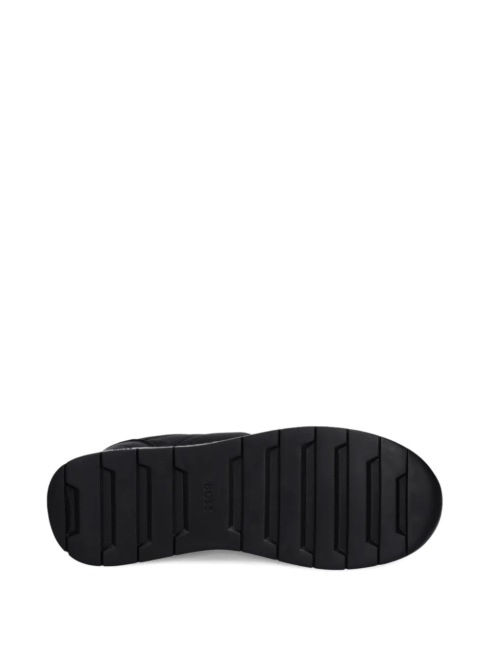 Black Boss sneaker outsole with deep tread pattern
