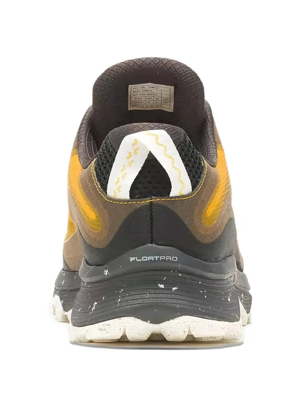Merrell Moab Speed Trainer sneakers, gold and dark gray heel, FLOATPRO detail