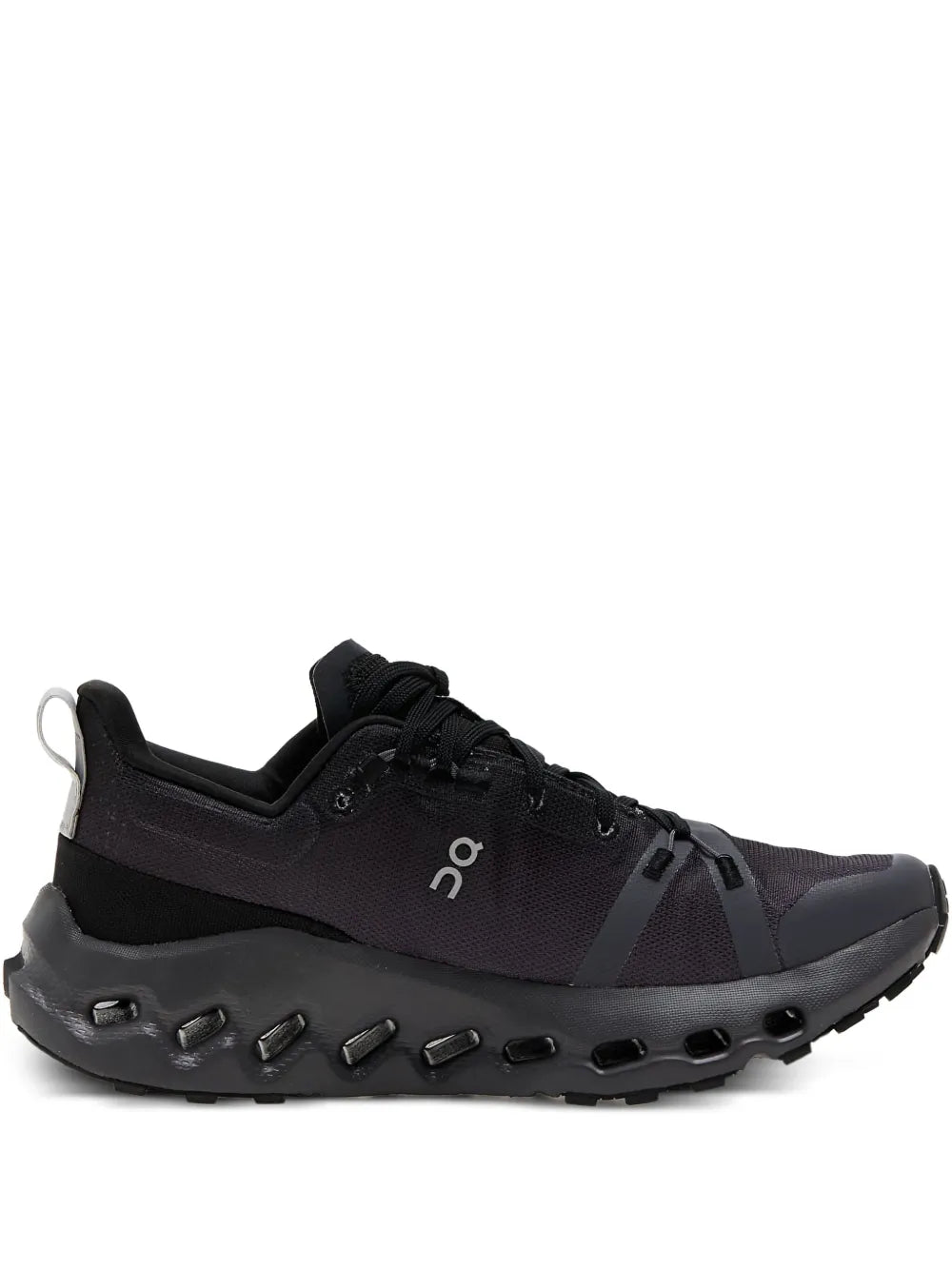 On Running Cloudsurfer Trail trail shoes, dark black lace-up